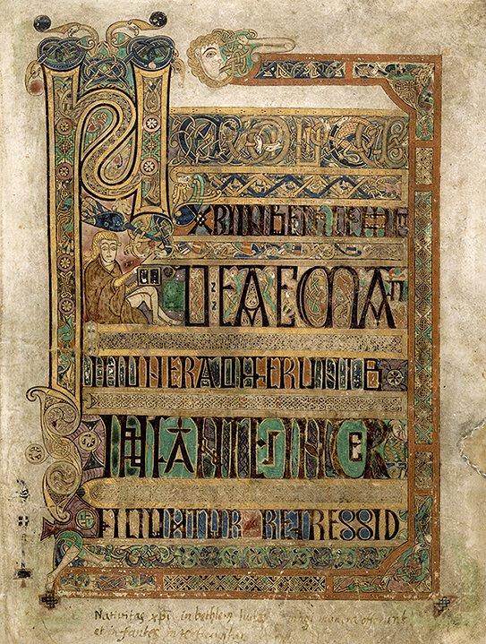 Book of Kells Celtic Gospel manuscript